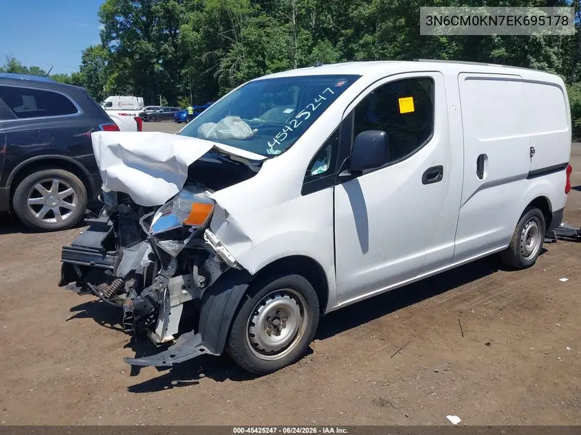 2014 Nissan Nv200 S VIN: 3N6CM0KN7EK695178 Lot: 45425247