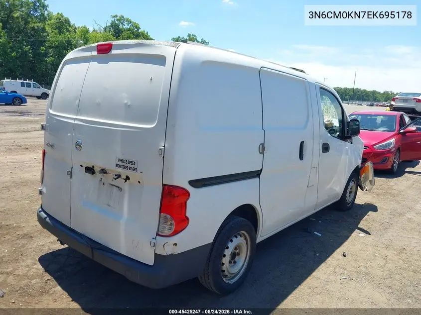 2014 Nissan Nv200 S VIN: 3N6CM0KN7EK695178 Lot: 45425247