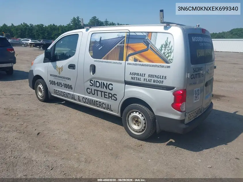 2014 Nissan Nv200 S VIN: 3N6CM0KNXEK699340 Lot: 45503030