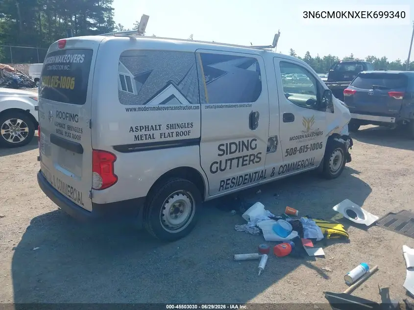 2014 Nissan Nv200 S VIN: 3N6CM0KNXEK699340 Lot: 45503030