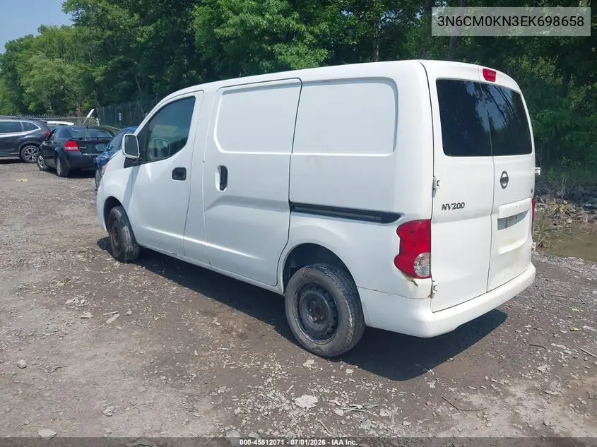 2014 Nissan Nv200 Sv VIN: 3N6CM0KN3EK698658 Lot: 45512071