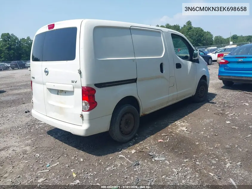 2014 Nissan Nv200 Sv VIN: 3N6CM0KN3EK698658 Lot: 45512071