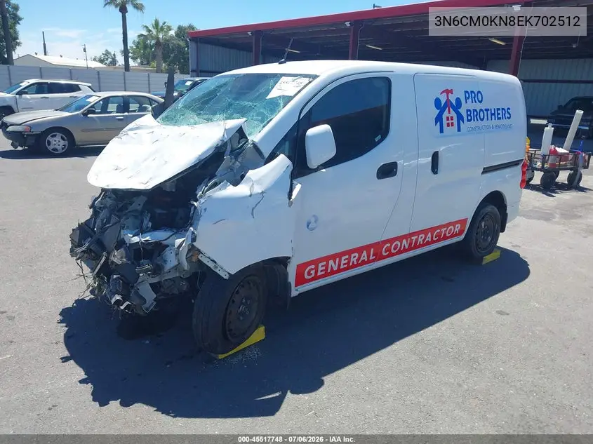 2014 Nissan Nv200 Sv VIN: 3N6CM0KN8EK702512 Lot: 45517748