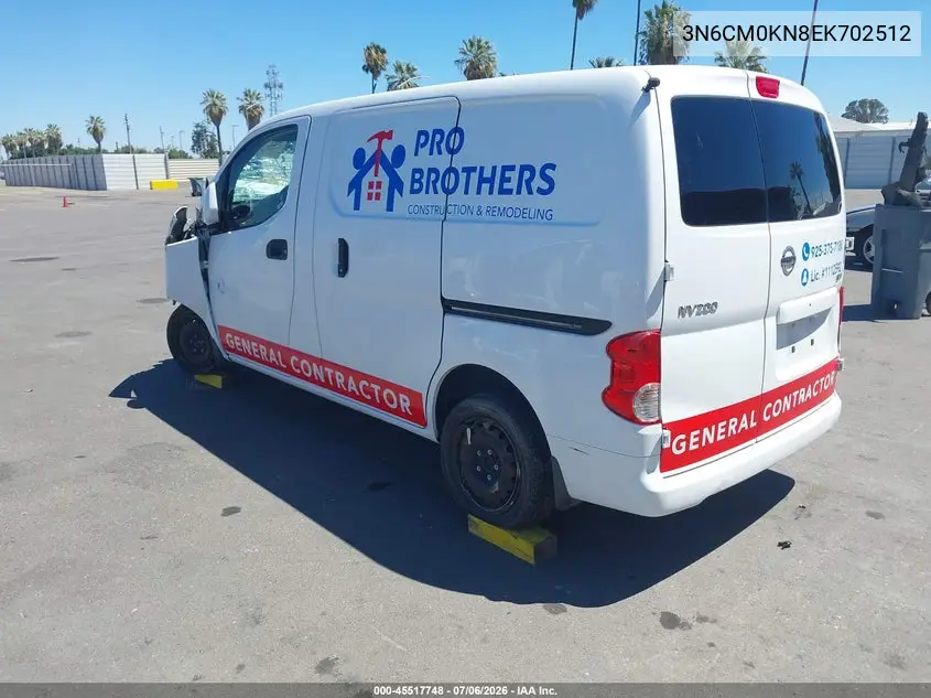 2014 Nissan Nv200 Sv VIN: 3N6CM0KN8EK702512 Lot: 45517748