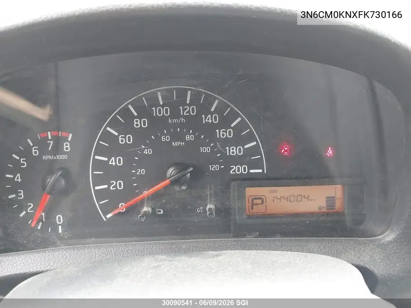 2015 Nissan Nv200 2.5S/2.5Sv VIN: 3N6CM0KNXFK730166 Lot: 30090541