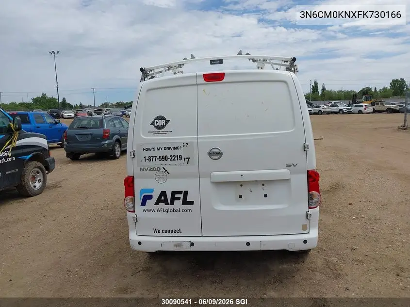 2015 Nissan Nv200 2.5S/2.5Sv VIN: 3N6CM0KNXFK730166 Lot: 30090541