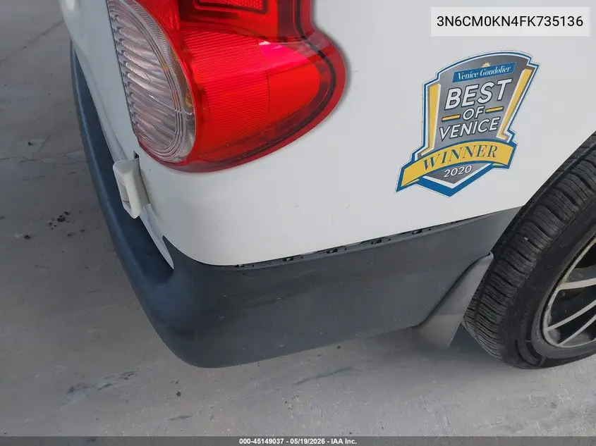 2015 Nissan Nv200 Sv VIN: 3N6CM0KN4FK735136 Lot: 45149037