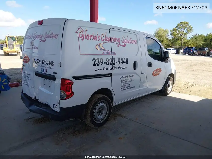 2015 Nissan Nv200 Sv VIN: 3N6CM0KN8FK712703 Lot: 45169688