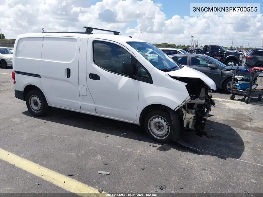 2015 Nissan Nv200 S/Sv VIN: 3N6CM0KN3FK700555 Lot: 45184259
