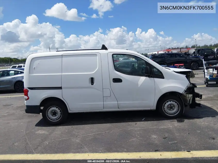 2015 Nissan Nv200 S/Sv VIN: 3N6CM0KN3FK700555 Lot: 45184259