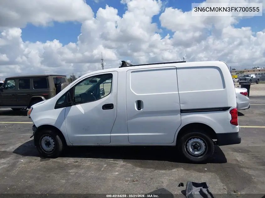 2015 Nissan Nv200 S/Sv VIN: 3N6CM0KN3FK700555 Lot: 45184259