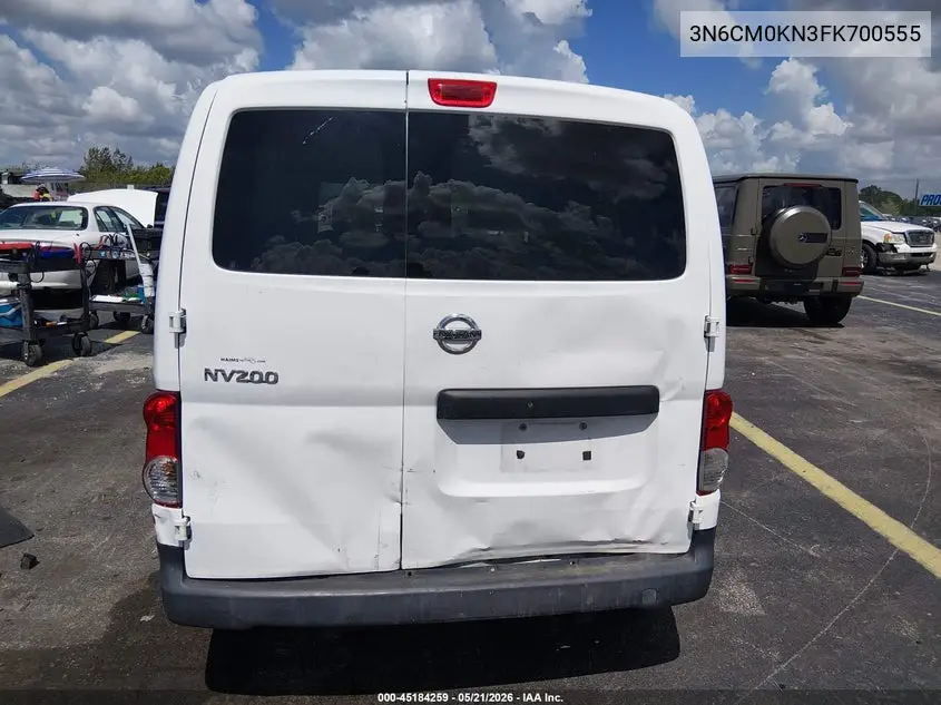 2015 Nissan Nv200 S/Sv VIN: 3N6CM0KN3FK700555 Lot: 45184259