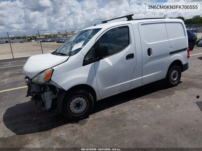 2015 Nissan Nv200 S/Sv VIN: 3N6CM0KN3FK700555 Lot: 45184259