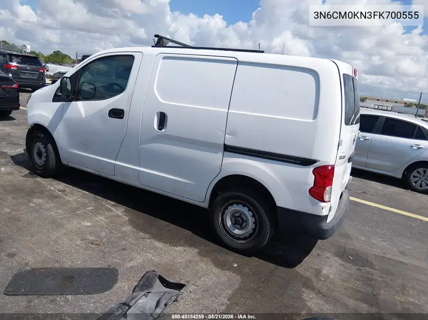 2015 Nissan Nv200 S/Sv VIN: 3N6CM0KN3FK700555 Lot: 45184259