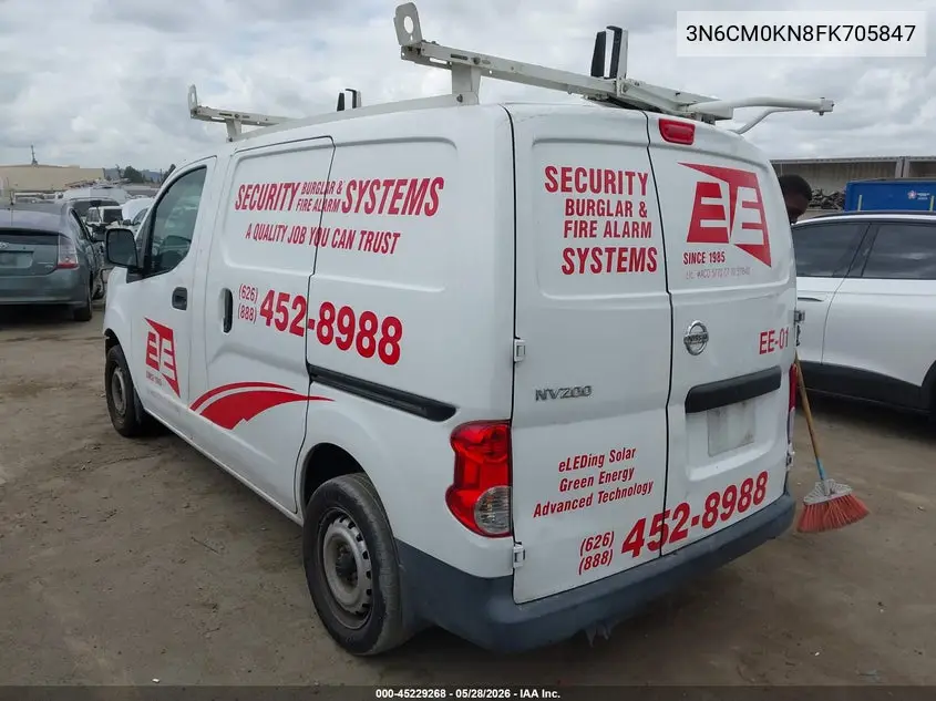 2015 Nissan Nv200 S VIN: 3N6CM0KN8FK705847 Lot: 45229268