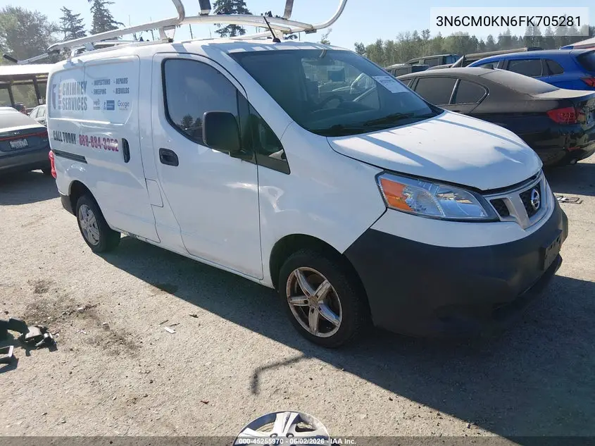 2015 Nissan Nv200 S/Sv VIN: 3N6CM0KN6FK705281 Lot: 45255970
