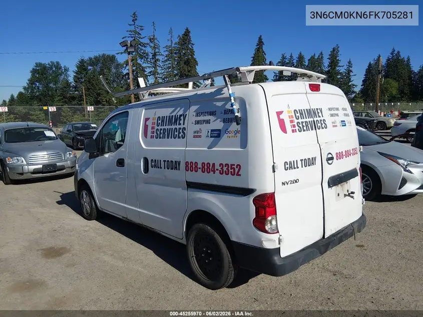 2015 Nissan Nv200 S/Sv VIN: 3N6CM0KN6FK705281 Lot: 45255970