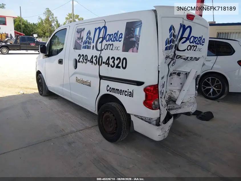 2015 Nissan Nv200 Sv VIN: 3N6CM0KN6FK718189 Lot: 45326718
