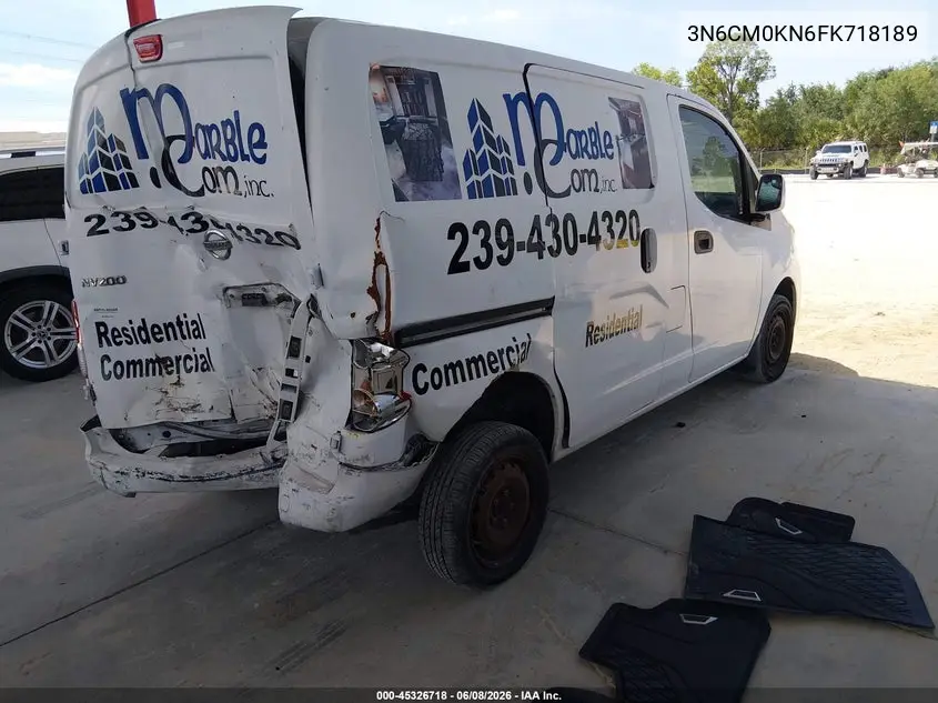 2015 Nissan Nv200 Sv VIN: 3N6CM0KN6FK718189 Lot: 45326718