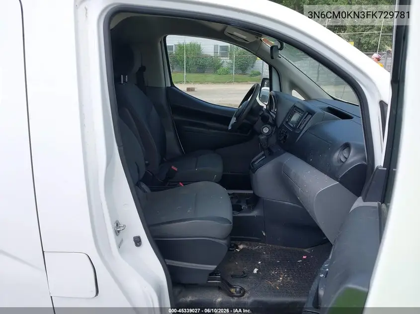 2015 Nissan Nv200 Sv VIN: 3N6CM0KN3FK729781 Lot: 45339027