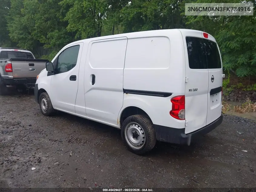 2015 Nissan Nv200 S VIN: 3N6CM0KN3FK734916 Lot: 45429427