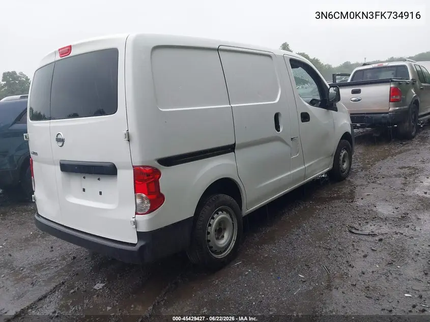 2015 Nissan Nv200 S VIN: 3N6CM0KN3FK734916 Lot: 45429427