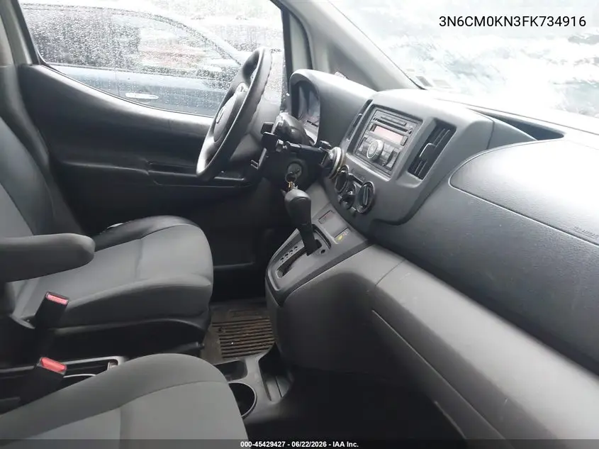 2015 Nissan Nv200 S VIN: 3N6CM0KN3FK734916 Lot: 45429427