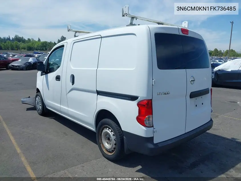 2015 Nissan Nv200 S VIN: 3N6CM0KN1FK736485 Lot: 45445784