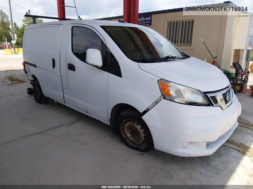 2015 Nissan Nv200 Sv VIN: 3N6CM0KN3FK716934 Lot: 45520480