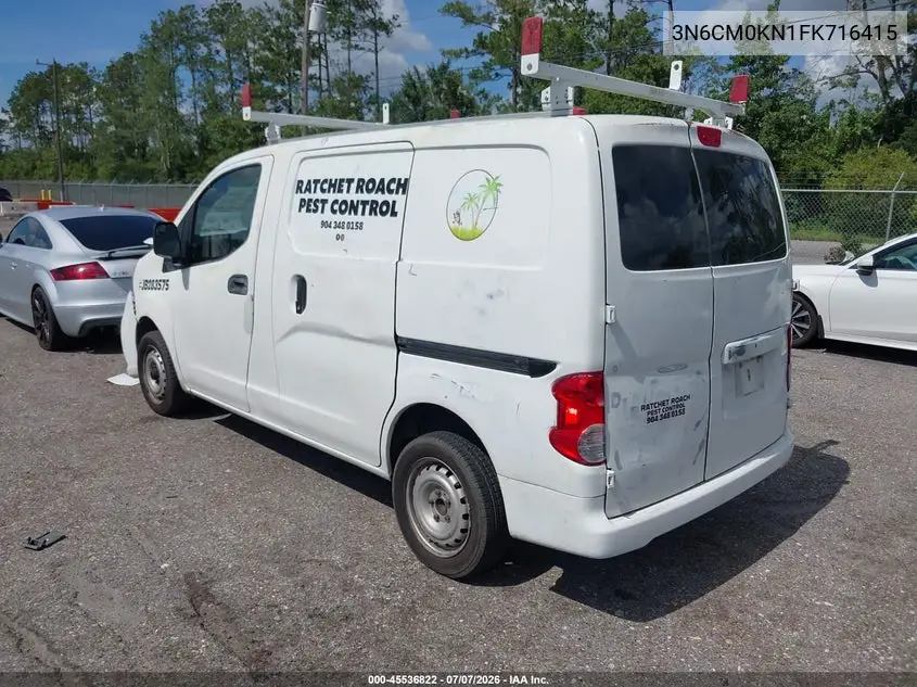 2015 Nissan Nv200 S/Sv VIN: 3N6CM0KN1FK716415 Lot: 45536822