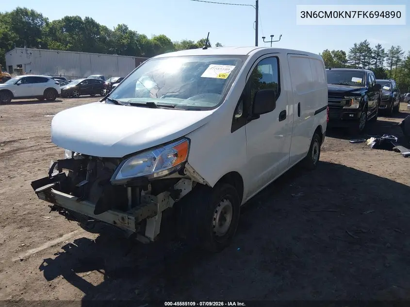 2015 Nissan Nv200 Sv VIN: 3N6CM0KN7FK694890 Lot: 45585109