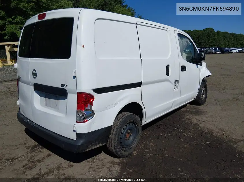 2015 Nissan Nv200 Sv VIN: 3N6CM0KN7FK694890 Lot: 45585109