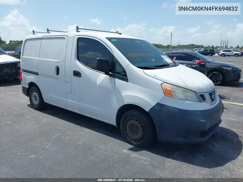 2015 Nissan Nv200 S VIN: 3N6CM0KN4FK694832 Lot: 45590047