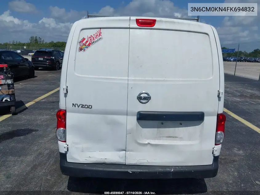 2015 Nissan Nv200 S VIN: 3N6CM0KN4FK694832 Lot: 45590047