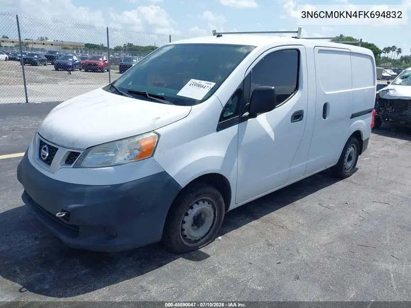 2015 Nissan Nv200 S VIN: 3N6CM0KN4FK694832 Lot: 45590047