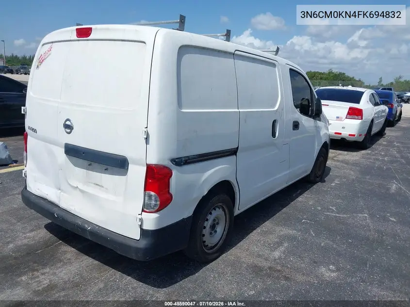 2015 Nissan Nv200 S VIN: 3N6CM0KN4FK694832 Lot: 45590047