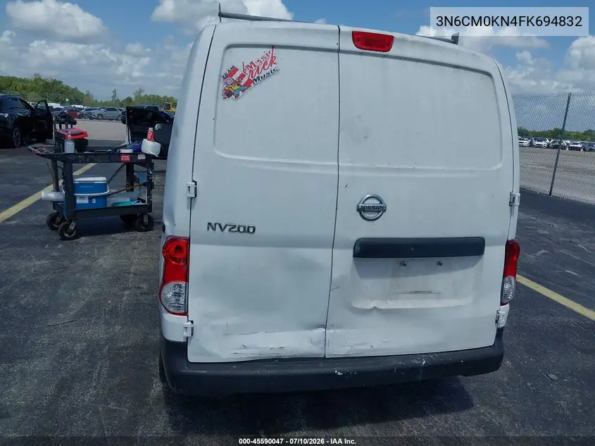 2015 Nissan Nv200 S VIN: 3N6CM0KN4FK694832 Lot: 45590047