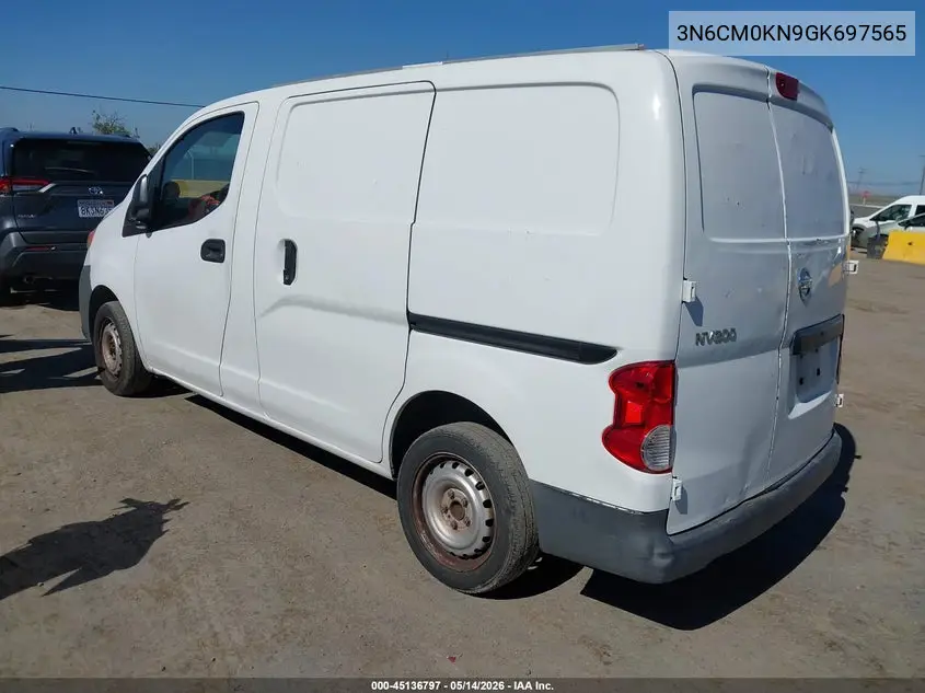2016 Nissan Nv200 S VIN: 3N6CM0KN9GK697565 Lot: 45136797