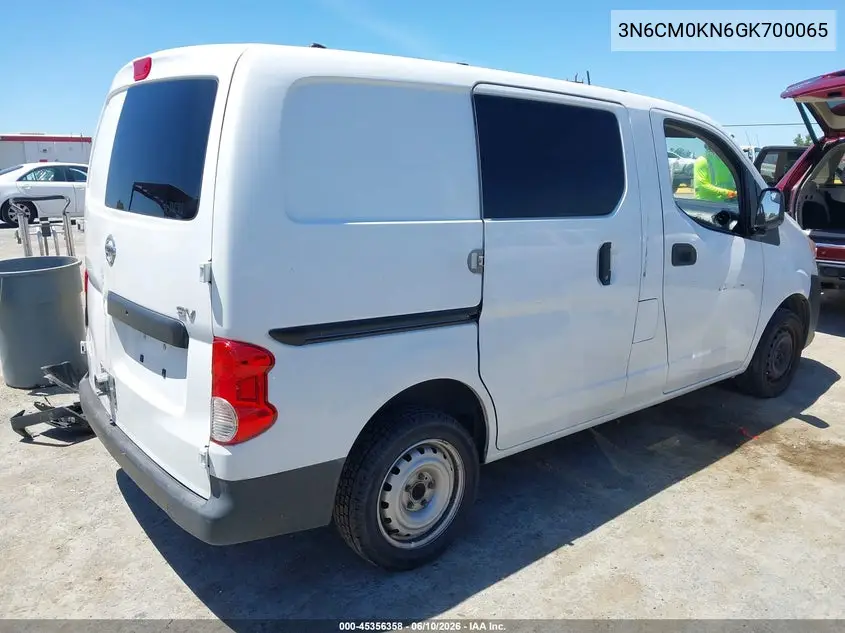 2016 Nissan Nv200 S/Sv VIN: 3N6CM0KN6GK700065 Lot: 45356358