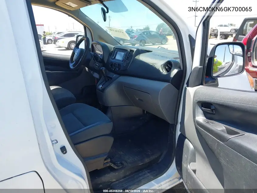 2016 Nissan Nv200 S/Sv VIN: 3N6CM0KN6GK700065 Lot: 45356358