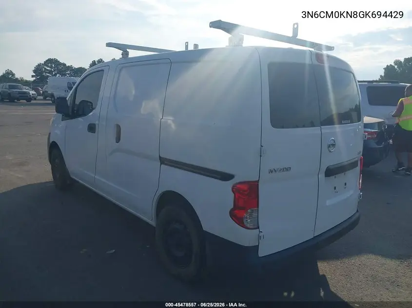 2016 Nissan Nv200 Sv VIN: 3N6CM0KN8GK694429 Lot: 45478557