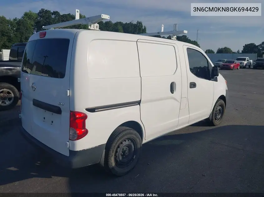 2016 Nissan Nv200 Sv VIN: 3N6CM0KN8GK694429 Lot: 45478557