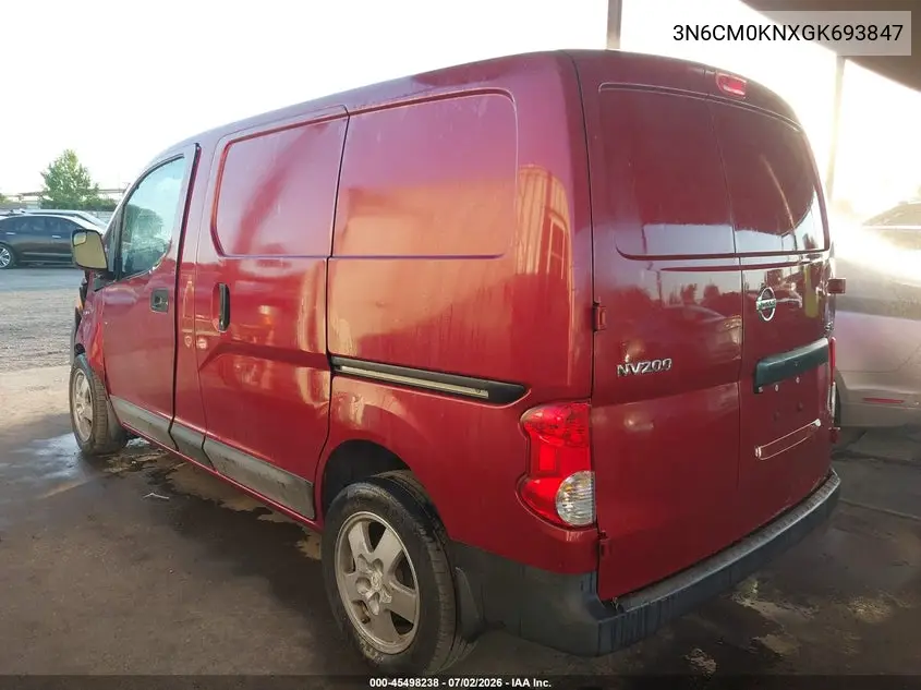 2016 Nissan Nv200 Sv VIN: 3N6CM0KNXGK693847 Lot: 45498238