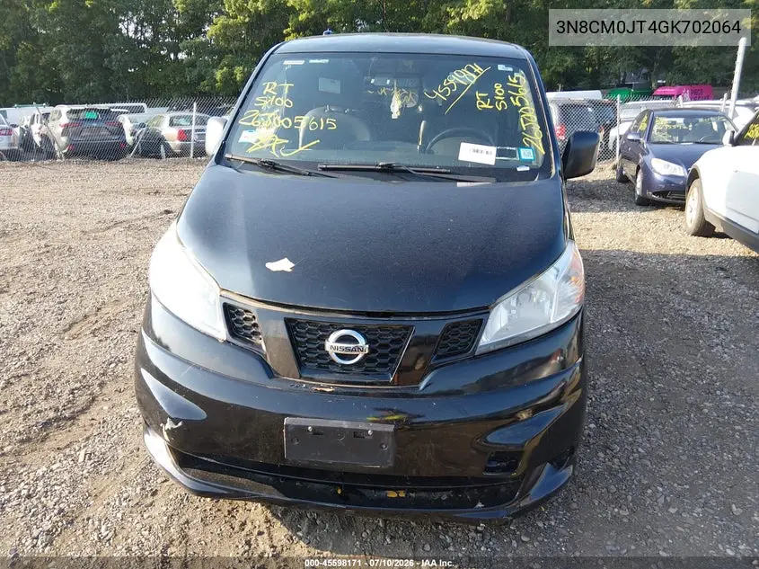 2016 Nissan Nv200 Taxi VIN: 3N8CM0JT4GK702064 Lot: 45598171