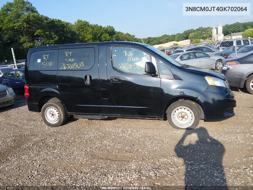 2016 Nissan Nv200 Taxi VIN: 3N8CM0JT4GK702064 Lot: 45598171