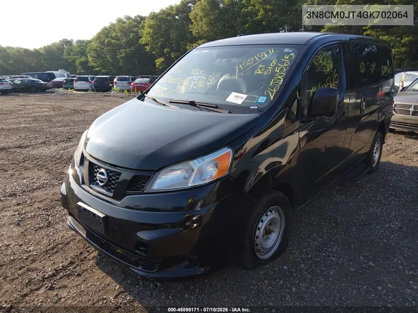 2016 Nissan Nv200 Taxi VIN: 3N8CM0JT4GK702064 Lot: 45598171