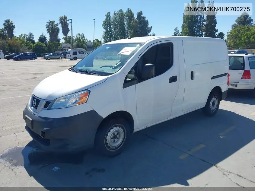 2017 Nissan Nv200 S VIN: 3N6CM0KN4HK700275 Lot: 45117036