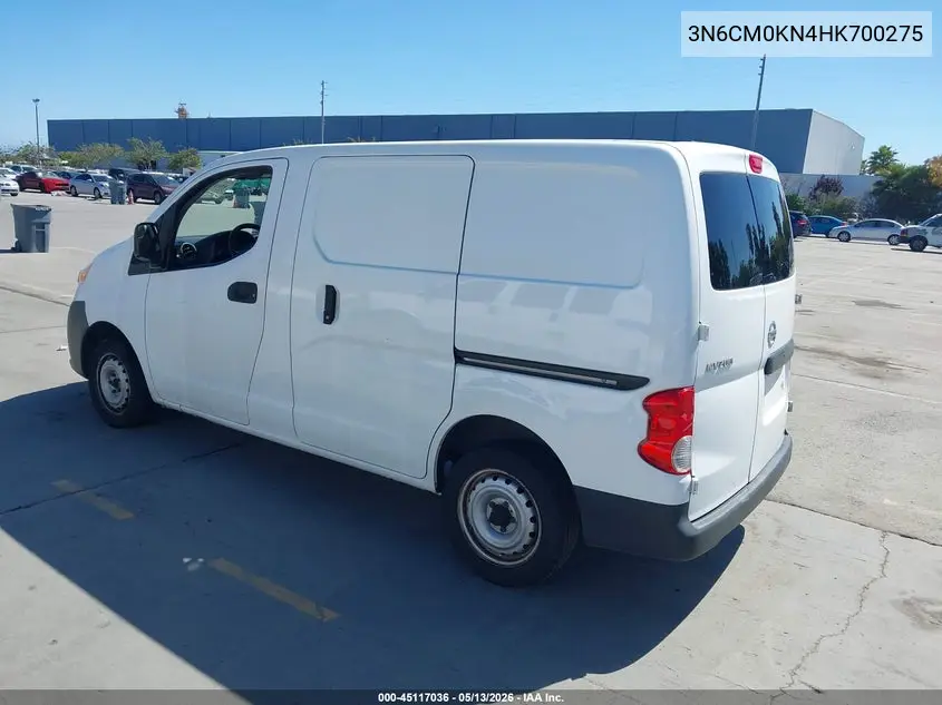 2017 Nissan Nv200 S VIN: 3N6CM0KN4HK700275 Lot: 45117036