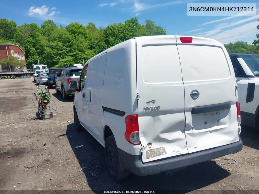 2017 Nissan Nv200 S VIN: 3N6CM0KN4HK712314 Lot: 45157276