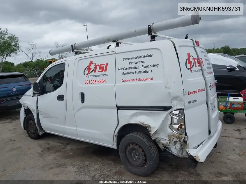 2017 Nissan Nv200 Sv VIN: 3N6CM0KN0HK693731 Lot: 45297662